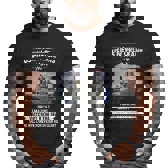 Uss New Orleans Lpd Big and Tall Men T-shirt | Mazezy