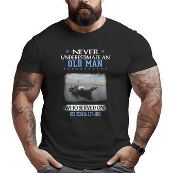 Uss Peoria Lst-1183 Veterans Day Father Day Big and Tall Men T-shirt | Mazezy