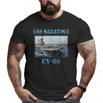 Uss Saratoga Cv60 Proud Navy Veteran Big and Tall Men T-shirt | Mazezy