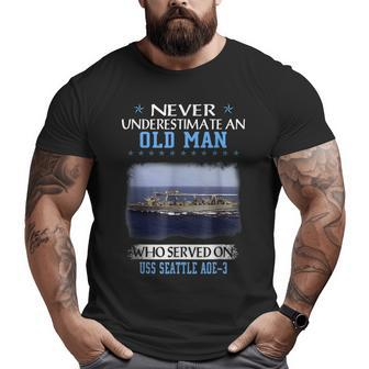 Uss Seattle Aoe3 Veterans Day Father Day Costume Big and Tall Men T-shirt | Mazezy