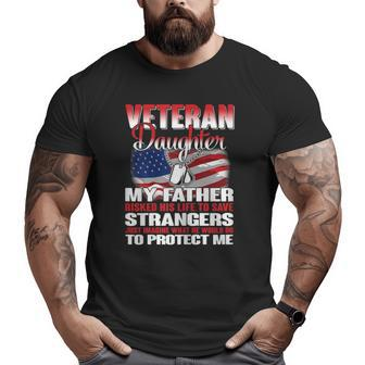 Vereran Vietnam Veteran Daughter Big and Tall Men T-shirt | Mazezy