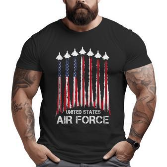 Veteran Air Force United States Patriotic 4Th Of July Big and Tall Men T-shirt | Mazezy