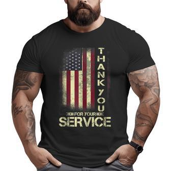 I Am A Veteran Thank You For Your Service Big and Tall Men T-shirt | Mazezy