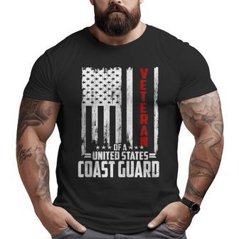 Veteran Of The United States Coast Guard Veteran Big and Tall Men T-shirt | Mazezy
