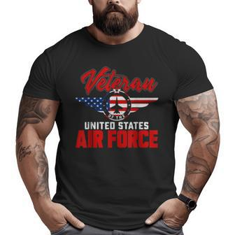 Veteran Of The United States Us Air Force Usaf Big and Tall Men T-shirt | Mazezy