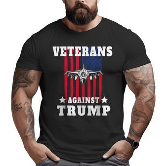 Veterans Against Trump Anti Trump Military Big and Tall Men T-shirt | Mazezy