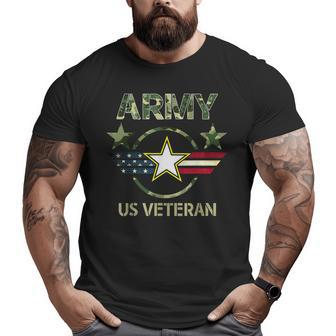 Veterans Day Us Army Veteran Military Army Soldiers Dad Big and Tall Men T-shirt | Mazezy