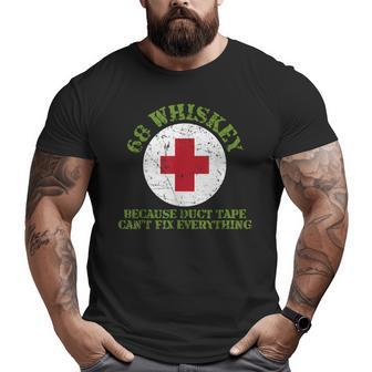 Veterans Memorial Day Army Medics 68 Whiskey Big and Tall Men T-shirt | Mazezy