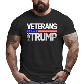 Veterans For Trump Big and Tall Men T-shirt | Mazezy