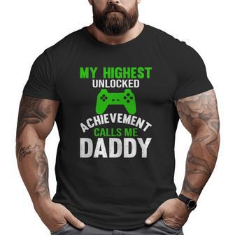 Video Gamer Dad Father's Day Dad Big and Tall Men T-shirt | Mazezy