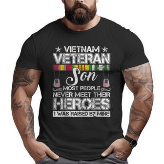 Vietnam Veteran Son Raised By My Hero Big and Tall Men T-shirt | Mazezy