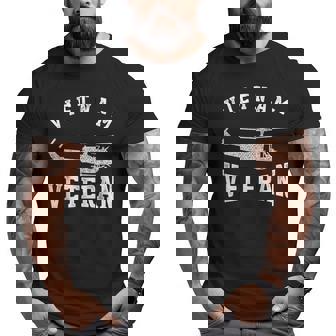 Vietnam Veteran Veterans Military Helicopter Pilot Big and Tall Men T-shirt | Mazezy