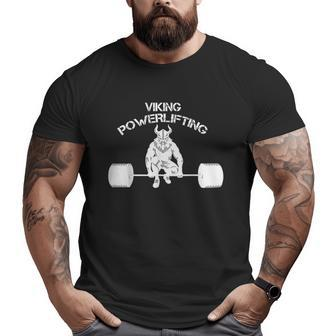 Viking Bodybuilding Weight Lifting Gym Big and Tall Men T-shirt | Mazezy