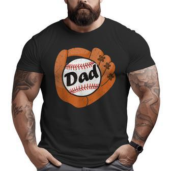Vintage Baseball Dad Baseball Fans Sport Lovers Men Big and Tall Men T-shirt | Mazezy UK