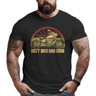 Vintage Best Bike Dad Ever Bike Daddy Father Big and Tall Men T-shirt | Mazezy