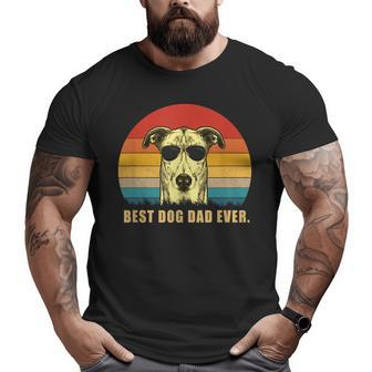 Vintage Best Dog Dad Ever T Italian Greyhound Big and Tall Men T-shirt | Mazezy