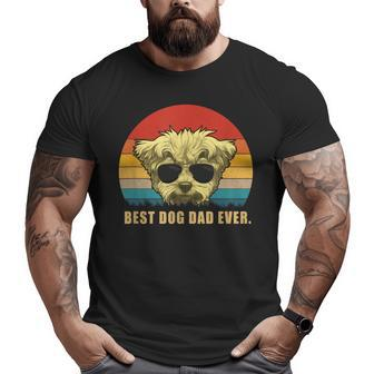 Vintage Best Dog Dad Ever T Maltese Big and Tall Men T-shirt | Mazezy