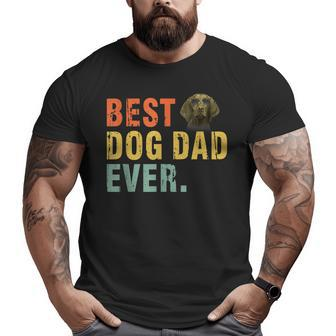 Vintage Best Dog Dad Ever T Vizsla Big and Tall Men T-shirt | Mazezy