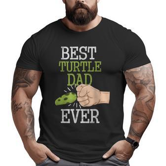Vintage Best Turtle Dad Ever Fathers Day Animal Lovers Big and Tall Men T-shirt | Mazezy