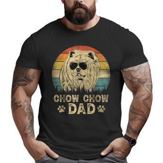 Vintage Chow Chow Dad Dog Lovers Father's Day Big and Tall Men T-shirt | Mazezy
