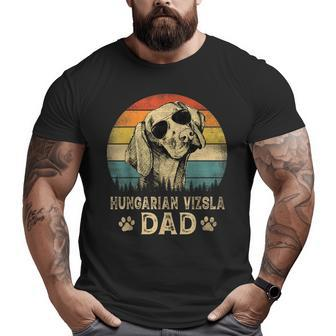 Vintage Hungarian Vizsla Dad Dog Lovers Father's Day Big and Tall Men T-shirt | Mazezy CA
