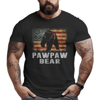 Vintage Pawpaw Bear Pawpaw Wildling Father's Day Dad Big and Tall Men T-shirt | Mazezy