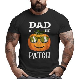 Vintage Pumpkin Dad Of The Patch Halloween Family Men Kids For Dad Big and Tall Men T-shirt | Mazezy UK