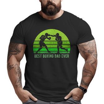 Vintage Retro Best Boxing Dad Ever DadFather's Day Big and Tall Men T-shirt | Mazezy
