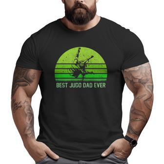 Vintage Retro Best Judo Dad Ever Dadfather's Day Big and Tall Men T-shirt | Mazezy
