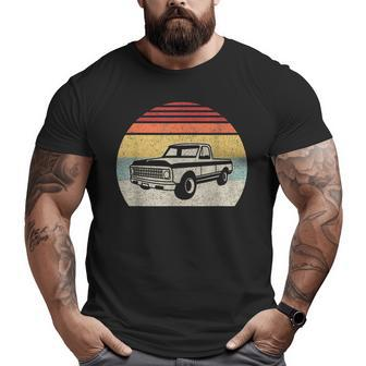 Vintage Retro Classic Muscle Truck Big and Tall Men T-shirt | Mazezy