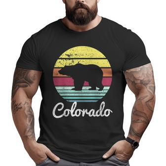 Vintage Retro Co Colorado Wildlife Bear Adventure Big and Tall Men T-shirt | Mazezy