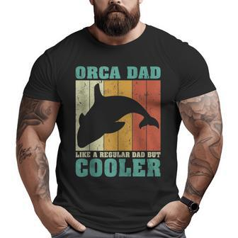 Vintage Retro Orca Dad Like A Regular Dad Father’S Day Tank Top Big and Tall Men T-shirt | Mazezy