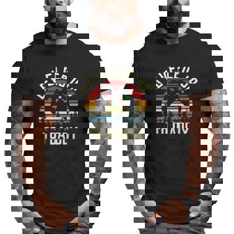 Vintage Sunset Leveled Up To Daddy Video Gaming 2021 Big and Tall Men T-shirt | Mazezy