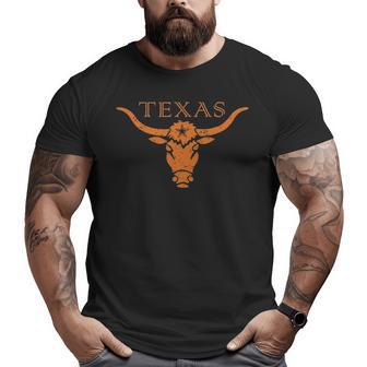 Vintage Texas Bull Big and Tall Men T-shirt | Mazezy