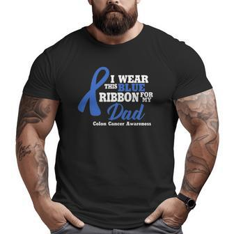 I Wear Dark Blue For My Dad Big and Tall Men T-shirt | Mazezy