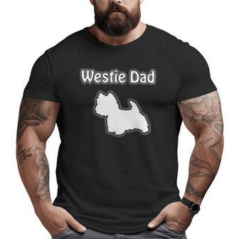 Westie Westie Dad Dog Dad Big and Tall Men T-shirt | Mazezy DE