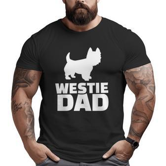 Westie Dad Dog Lover Big and Tall Men T-shirt | Mazezy