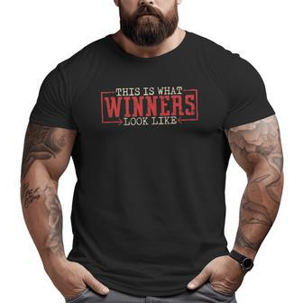 This Is What Winners Look Like Workout And Gym Big and Tall Men T-shirt | Mazezy