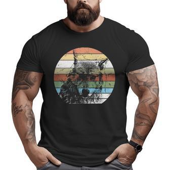Wolf 70S Eighties Style Lover Birthday Big and Tall Men T-shirt | Mazezy