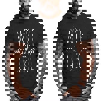 Wolf Girl Wolves Howling Big and Tall Men T-shirt | Mazezy