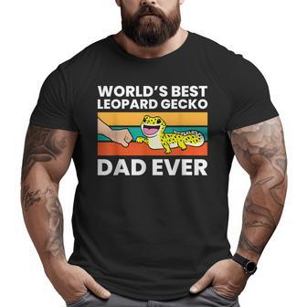 World's Best Leopard Gecko Dad Ever Big and Tall Men T-shirt | Mazezy