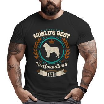 World's Best Newfoundland Dad Dog Owner Big and Tall Men T-shirt | Mazezy