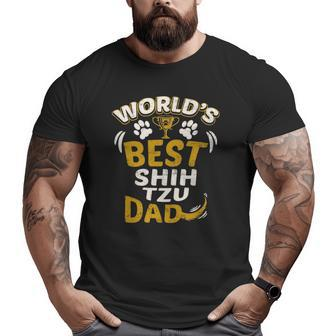 World's Best Shih Tzu Dad Dog Owner Big and Tall Men T-shirt | Mazezy