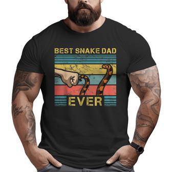 World's Best Snake Dad Snake Enthusiast Father Big and Tall Men T-shirt | Mazezy