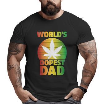 Worlds Dopest Dad Humor Sarcatic Big and Tall Men T-shirt | Mazezy
