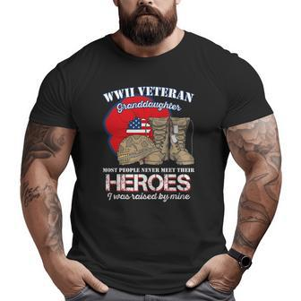 Wwii Veteran Granddaughter Most People Never Meet Their Big and Tall Men T-shirt | Mazezy