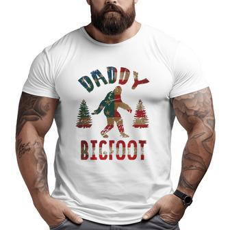 4Th Of July Father's Day Dad Daddy Bigfoot Big and Tall Men T-shirt | Mazezy