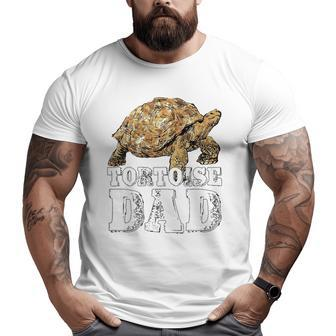 African Spurred Dad Sulcata Tortoise Big and Tall Men T-shirt | Mazezy
