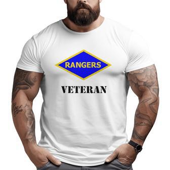 Army Ranger Ww2 Army Rangers Patch Veteran White Big and Tall Men T-shirt | Mazezy AU