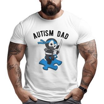 Autism Dad Ninja Martial Arts Father Big and Tall Men T-shirt | Mazezy AU